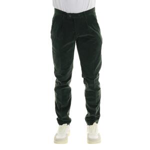 CHINO IN VELLUTO VERDE